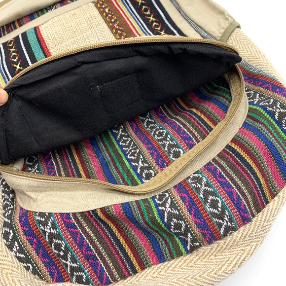 100% Handmade Multi Pocket Hemp Backpack - Picture 6 of 6